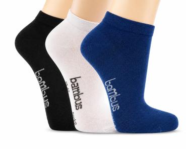 6 Paar TippTexx 24 Bambus Sneakersocken für Kinder